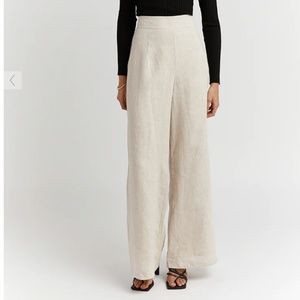 100% Linen Tailored Pants